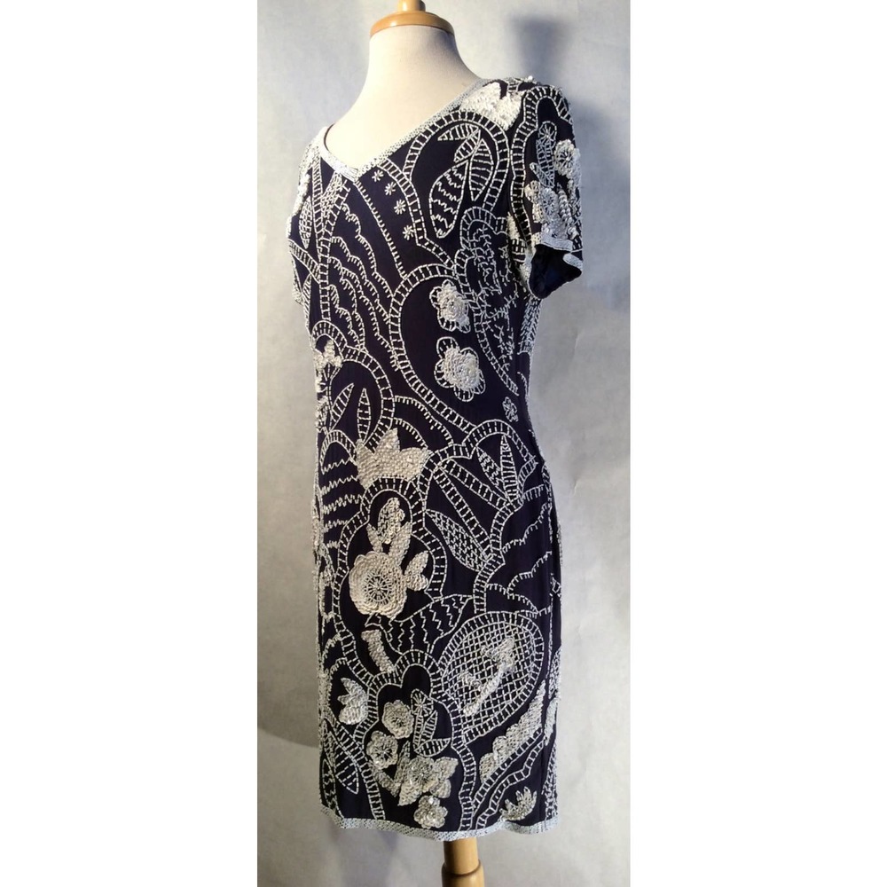A.J. Bari Slik and Sequins Dress Size 14